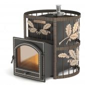 Печь для бани Эверест кованная сетка 12-28 куб